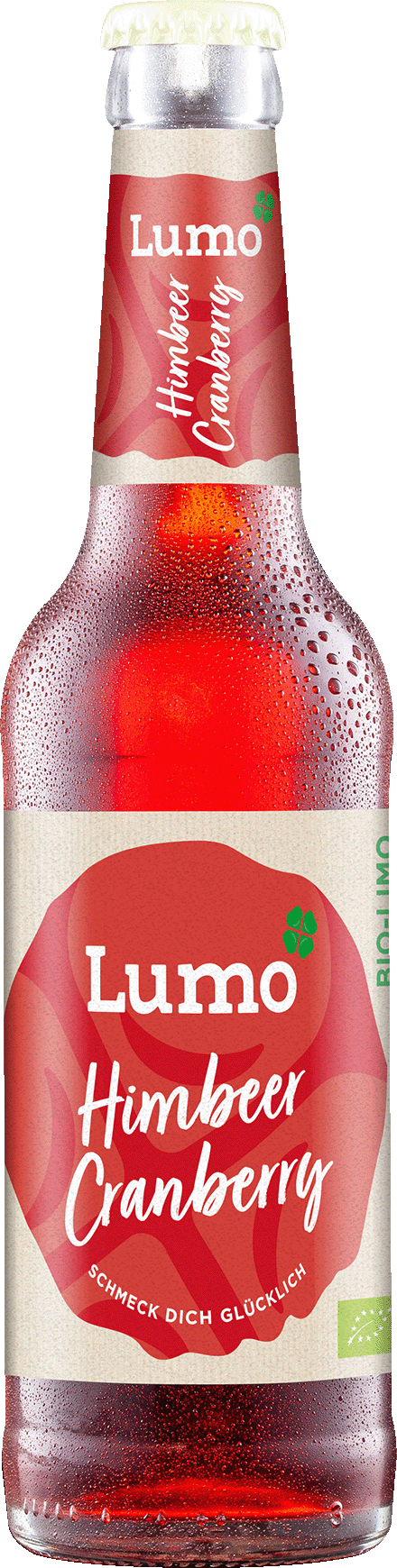 Lumo Bio Limo Flasche Himbeer Cranberry