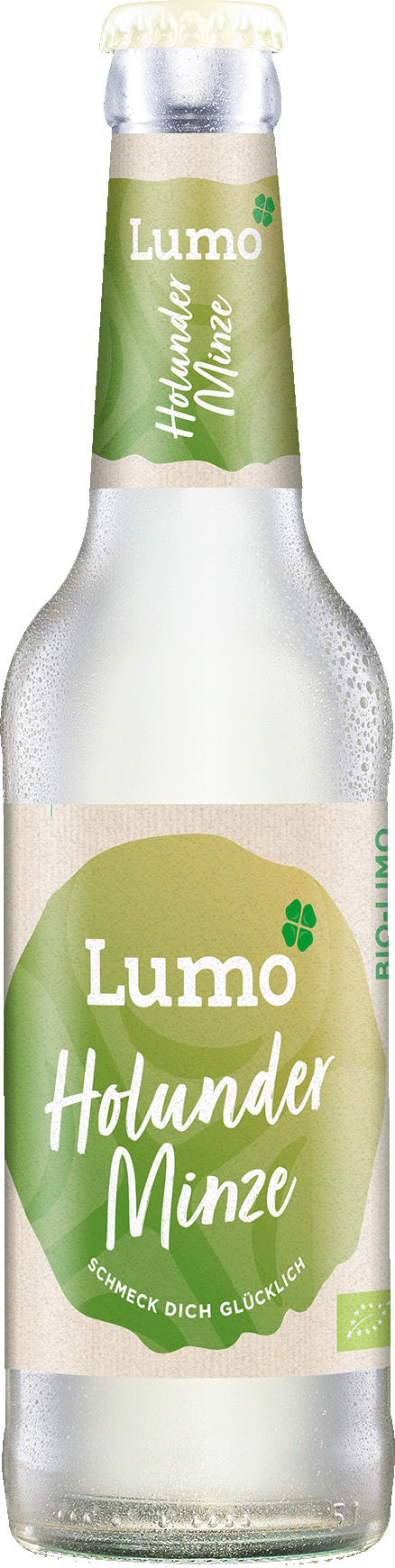 Lumo Bio Limo Flasche Holunder Minze